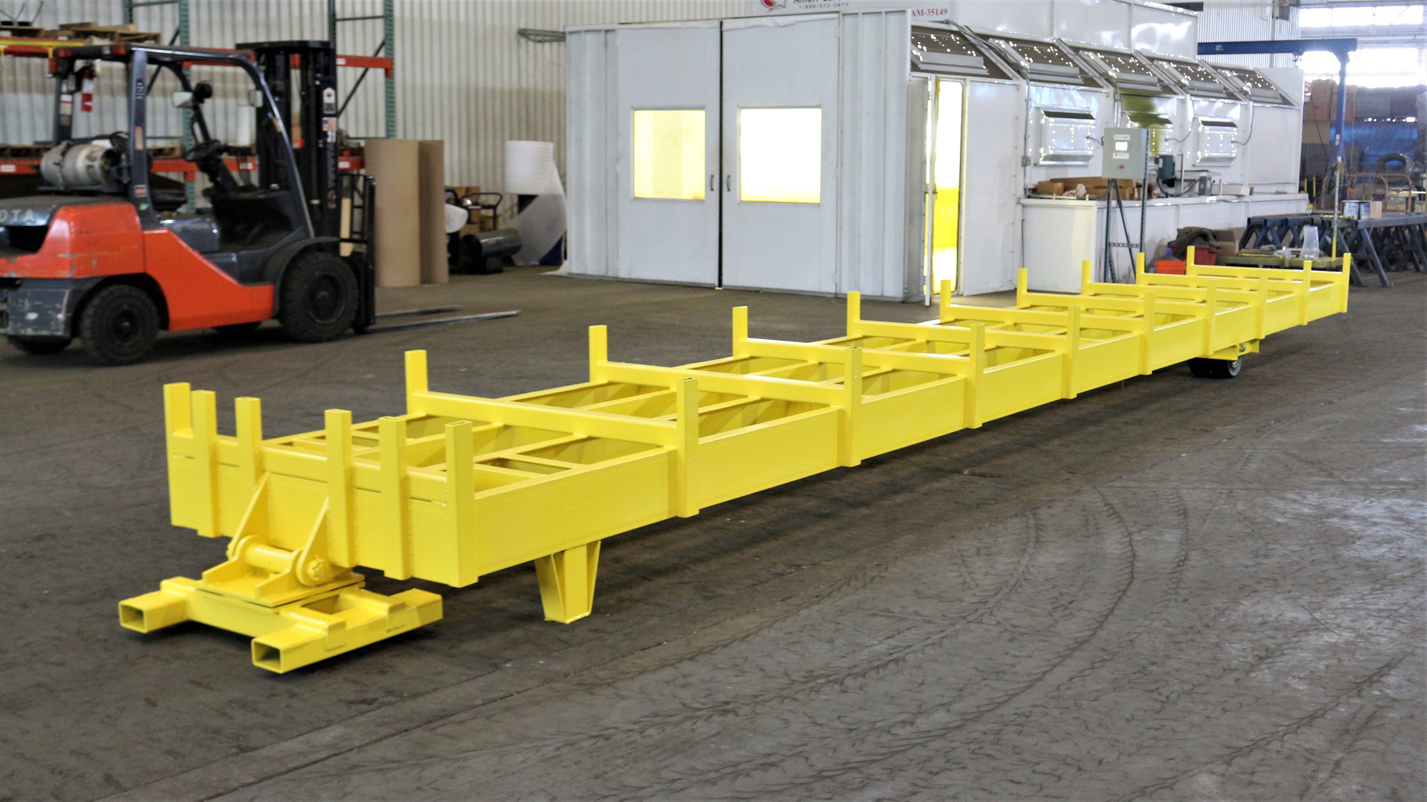 XT3350  semi live skid, 10,000 lbs solid pneumatics hamilton carts and trailers, hamilton caster